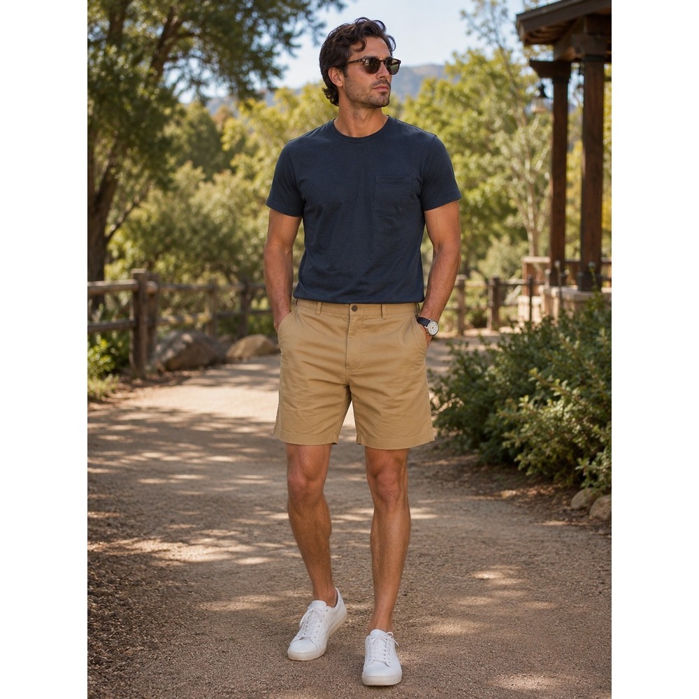 NIKE Golf Dri-Fit Men's Beige Tan Shorts Size 36 -2247